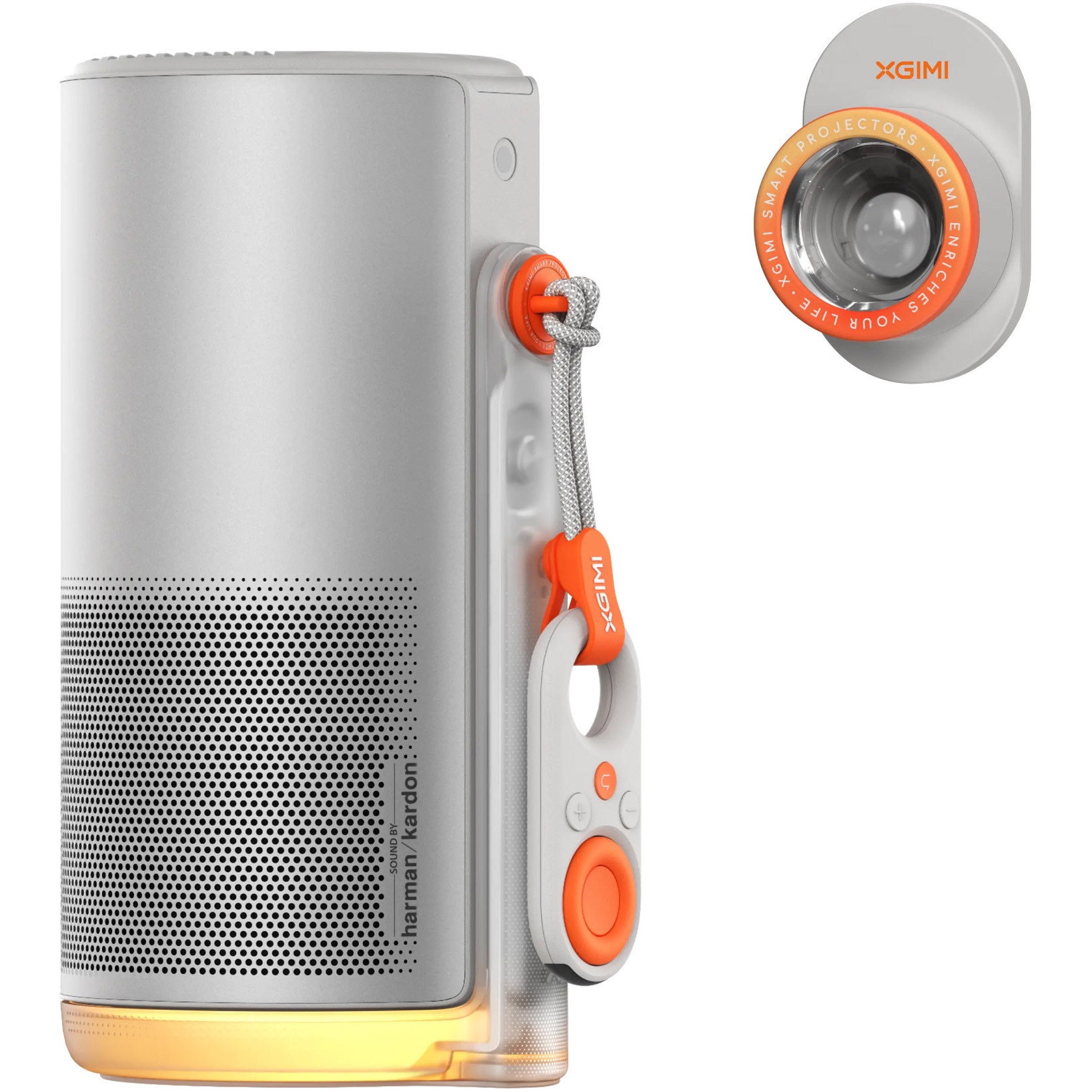 Fotografie Videoproiector portabil Xgimi MoGo 4 1080p, 450 ISO lumen, Google TV, focalizare automata, WiFi, Bluetooth, 2x 6W Harman/Kardon, alimentare USB-C